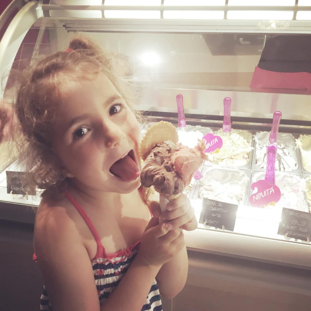 Gelato at the Filo's display case